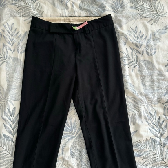 STEFANEL Italy black Slim Trouser Comfort Stretch suite Pant size 4 VGUC - Picture 6 of 17